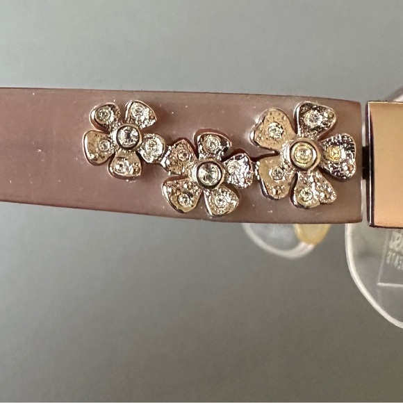 Luxe rose gold Frame Glasses with Swarovski Accents - Picture 6 of 10